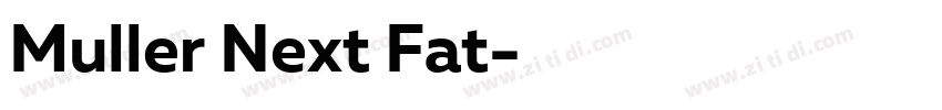 Muller Next Fat字体转换